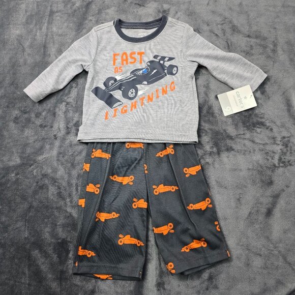 Carter’s Race Car Pajama Set | “Fast As Lightning” | Size 9M | NWT - Picture 1 of 4